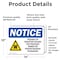 Signmission Radiation & Laser Sign, 10 in H x 14 in W, Vinyl Decal, Rectangle OS-2PACK-NS-D-1014-L-17710 - alternate 3